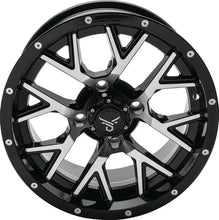 Load image into Gallery viewer, QuadBoss Barbwire 14X7 - 5+2 - 4/110 - Black Machined