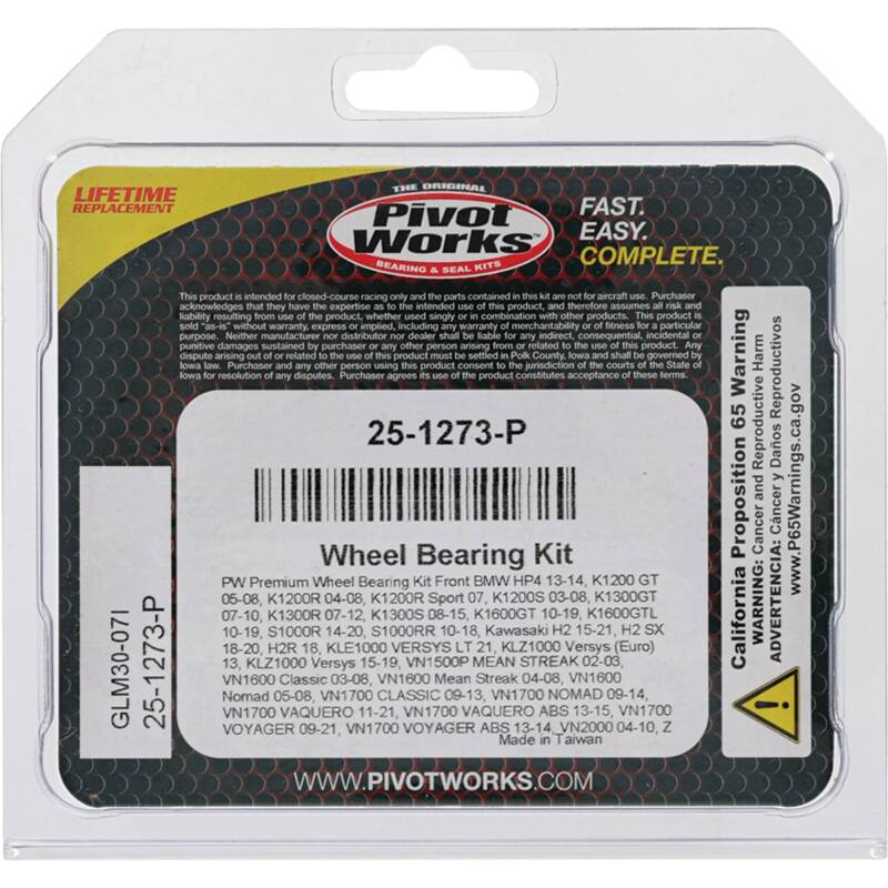 Pivot Works BMW/Gas-Gas/Husaberg/Husqvarna/Kawasaki/KTM/Suzuki Wheel Bearing Kit Premium Bearings