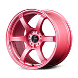 Gram Lights 57CR 18x9.5 +40 5x100 Sakura Pink Wheel (w/ Center Cap & No. 21 BK Air Valve)