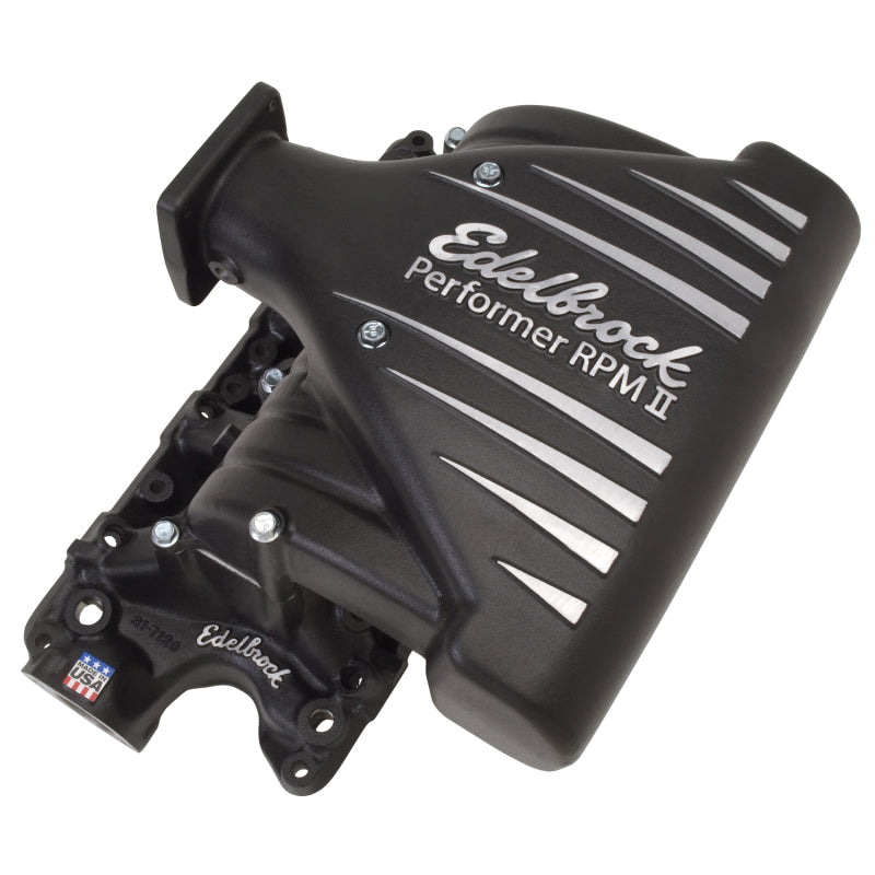 Edelbrock Intake Manifold Ford Mustang 5 0L Performer RPM II Manifold Black Finish