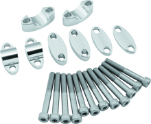 Load image into Gallery viewer, BikeMaster Aluminum Handlebar Risers 1-1/8in - Silver