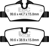 EBC 14+ Mini Hardtop 1.5 Turbo Cooper Ultimax2 Rear Brake Pads