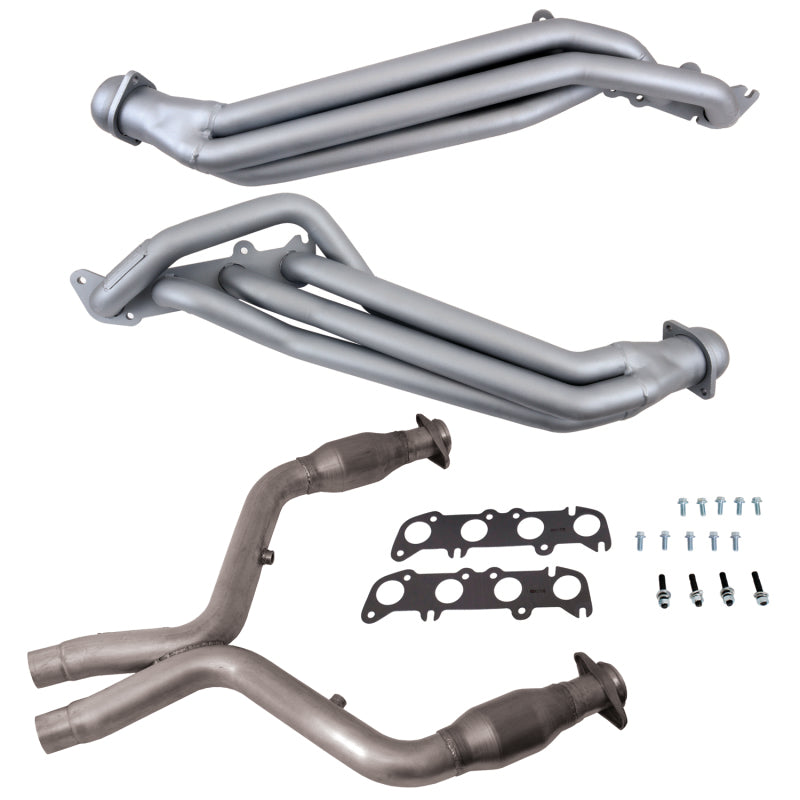 BBK 11-14 Ford Mustang GT 5.0 1-7/8in Long Tube Headers w/High Flow Catted X-Pipe (Ti Ceramic)