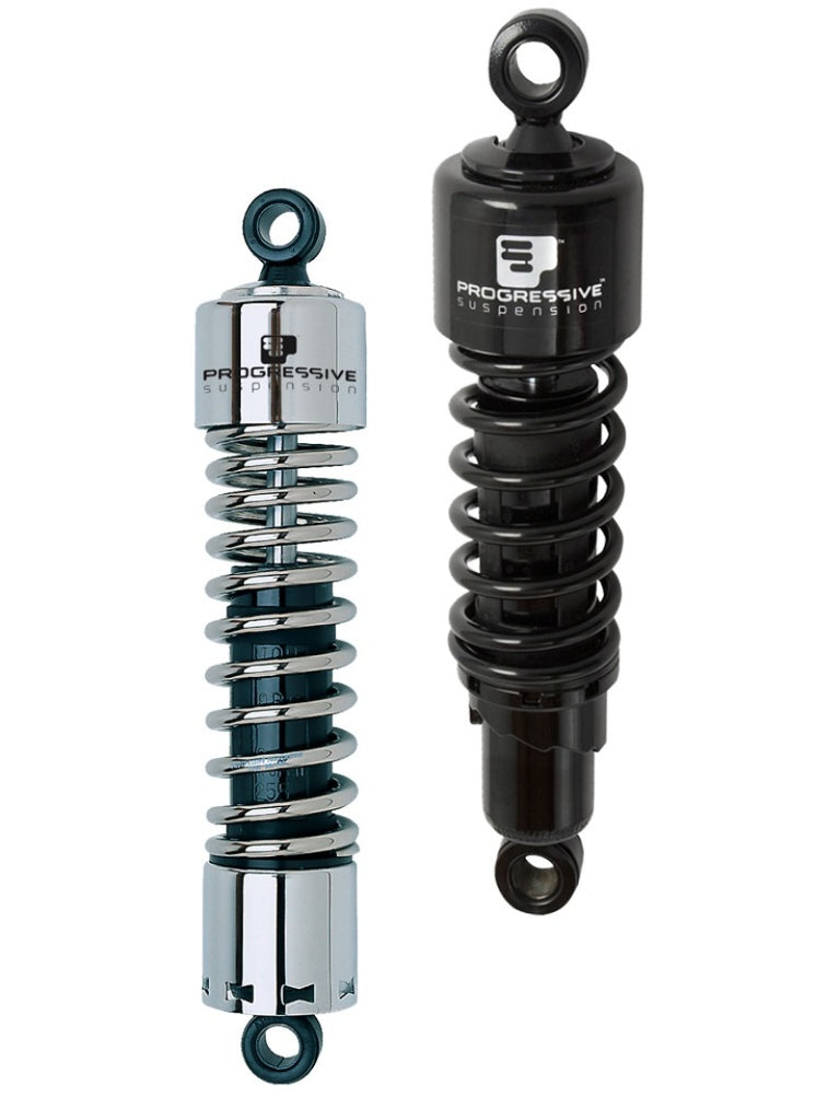 Progressive Harley 412 Series Shocks 12.6in - Black