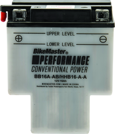 BikeMaster HBB16A-A/AB Battery