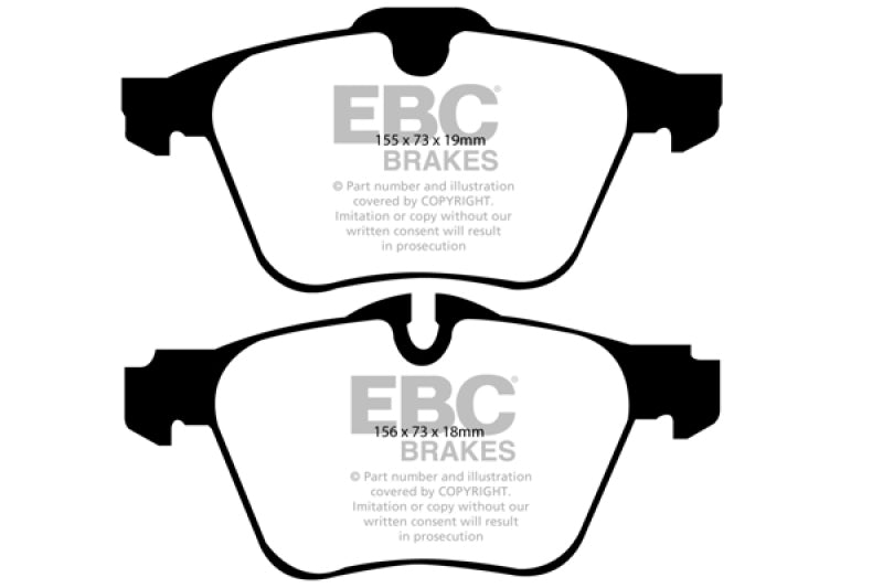 EBC 13-15 Jaguar XF 3.0 Supercharged Yellowstuff Front Brake Pads