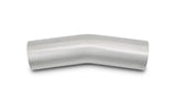 Vibrant 4in OD T304 SS 15 Deg Mandrel Bend 5in Leg Length (6in Centerline Radius)