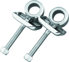 Load image into Gallery viewer, Bikers Choice 79-99 XL 73-E86 FL FX 82-94 FXR 80-83 FLT Chrome Axle Adjusters Replaces H-D 41530-84T