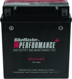 BikeMaster BTX16-BS Battery