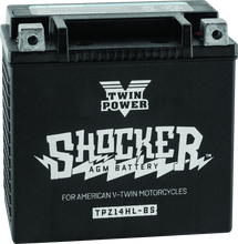 Load image into Gallery viewer, Twin Power YTX-14L Shocker Battery Replaces H-D 65958-04 220 CCA