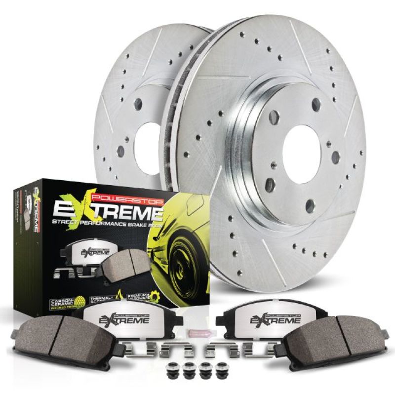 Power Stop 15-19 Subaru WRX Rear Z26 Street Warrior Brake Kit