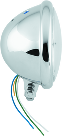 Bikers Choice 5-3/4 Chrome Bottom Mount Headlight Clear Lens H4 60/55W Universaal
