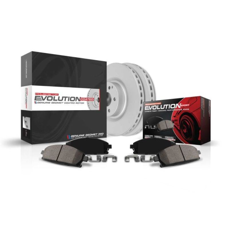 Power Stop 15-18 Volkswagen Golf Rear Z23 Evolution Sport Coated Brake Kit