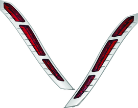 Kuryakyn LED Rear Fender Strip Lights For Indian Chrome