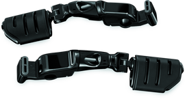 Kuryakyn Ergo II Trident Dually ISO Pegs With Long Arms Gloss Black