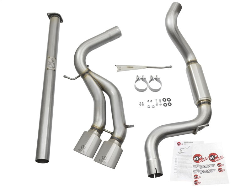 aFe POWER Takeda 3in 304 SS Cat-Back Exhaust w/ Polished Tips 13-17 Ford Focus ST L4-2.0L (t)