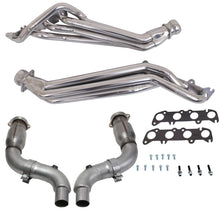 Load image into Gallery viewer, BBK 15-23 Ford Mustang GT 1-3/4 Long Tube Headers w/High Flow Catted Mid Pipe (Silver Ceramic)