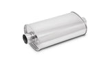 Vibrant 2in In/Out Center/Center Stainless Steel StreetPower Oval Muffler