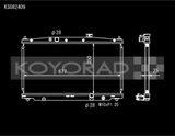 Koyo 11-16 Honda CR-Z 1.5L Hybrid (MT) / 09-14 Honda Fit (MT) Radiator