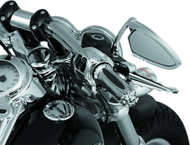 Kuryakyn Replacement Zombie Grip Emblems With Throttle Boss Chrome