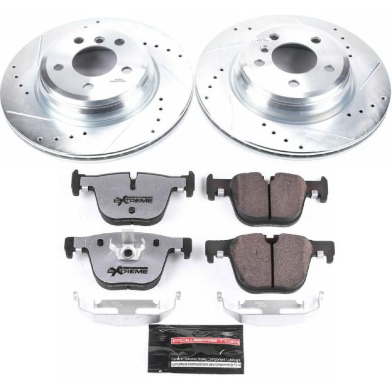 Power Stop 15-16 BMW 328i xDrive Rear Z26 Street Warrior Brake Kit