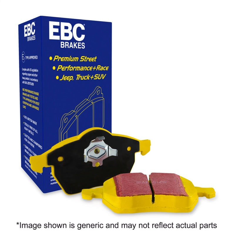 EBC 12-15 Porsche 911 (991) (Cast Iron Rotor only) 3.8 Carrera S Yellowstuff Rear Brake Pads