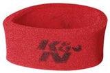 K&N Universal Airforce Pre-Cleaner Air Filter Foam Wrap - Round Straight - Red