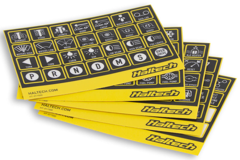 Haltech CAN Keypad Label Set