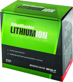 BikeMaster Lithium Ion 2.0 Battery BMP14Bl-FP