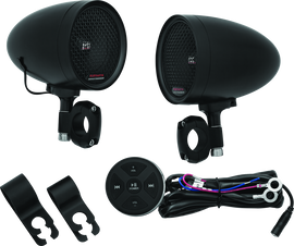 Kuryakyn Road Thunder Speaker Pods Bluetooth Audio Controller Black