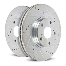 Load image into Gallery viewer, Power Stop 13-15 Acura ILX Rear Evolution Drilled &amp; Slotted Rotors - Pair