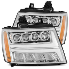 Load image into Gallery viewer, AlphaRex 07-13 Chevy Avalanche NOVA LED Proj Headlights Plank Style Design Chrome w/Activ Light/DRL