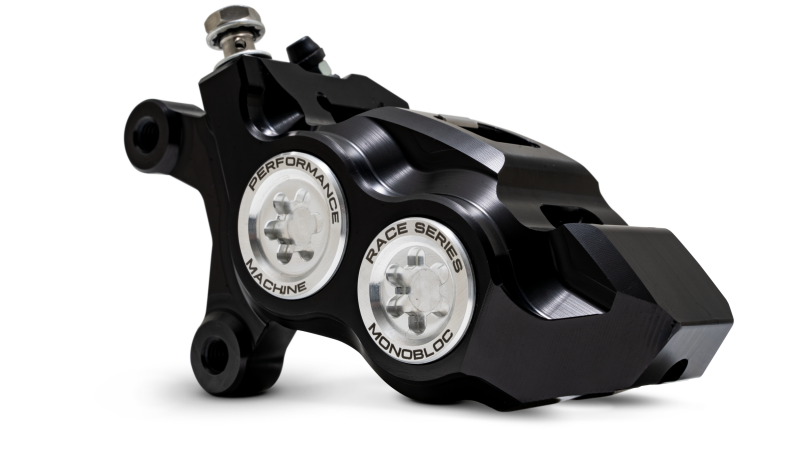 Performance Machine 08-23 FL,18-24 M8 Softail,06-17 VRod 137x4B Rce Series Monobloc Caliper Left BLK