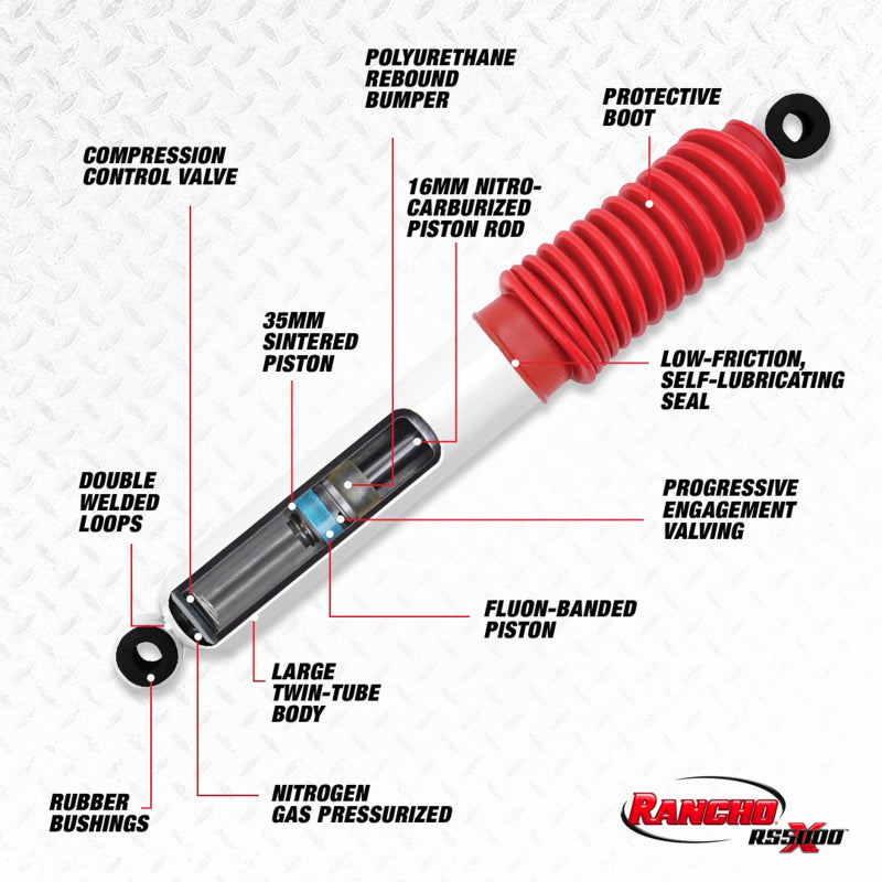 Rancho 05-16 Ford Pickup / F350 Series Super Duty Rear RS5000X Shock