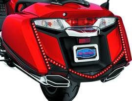 Kuryakyn L.E.D. Rear Fender Tip 12-17 GL1800 Gloss Black Smoke Lens