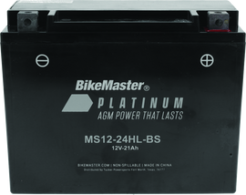 BikeMaster AGM Battery - MS12-24HL-BS