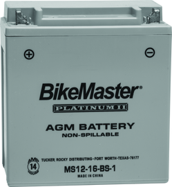 BikeMaster AGM Battery - MS12-16-BS-1