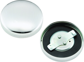 Bikers Choice 36-E73 Chrome Early Nonvent Gas Cap Fatbob Tank Left Side Replaces H-D 61103-65