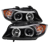 Spyder BMW E90 3-Series 06-08 Projector LED Halo Amber Reflector Rplc Bulb Blk PRO-YD-BMWE9005-AM-BK