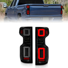 Load image into Gallery viewer, ANZO 19-21 Chevy Silverado Full LED Taillights Black Housing Smoke Lens G2 (w/C light Bars)