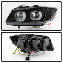 Load image into Gallery viewer, Spyder 09-12 BMW E90 3-Series 4DR HID w/ AFS Only - LED Turn - Black - PRO-YD-BMWE9009-AFSHID-BK