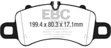 EBC 2016+ Porsche 911 (991/2 w/Cast Iron Rotors) 3.0TT Carrera Bluestuff Front Brake Pads