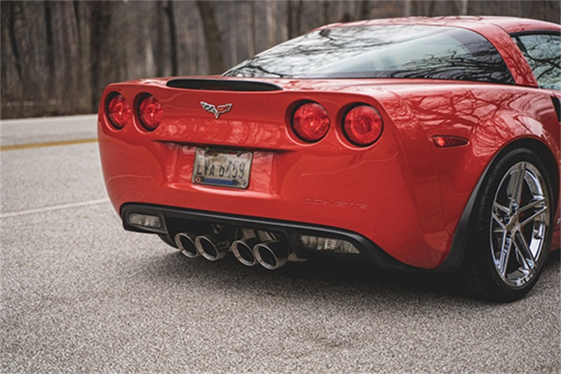 Corsa 06-13 Chevy Corvette C6 Z06 7.0L / 09-13 ZR1 6.2L Polished AxleBack Exhaust w/4.5in Twin Tips