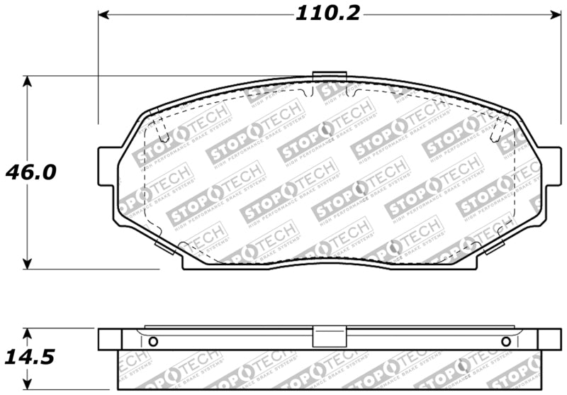 StopTech Performance 90-93 Mazda Miata Front Brake Pads D525