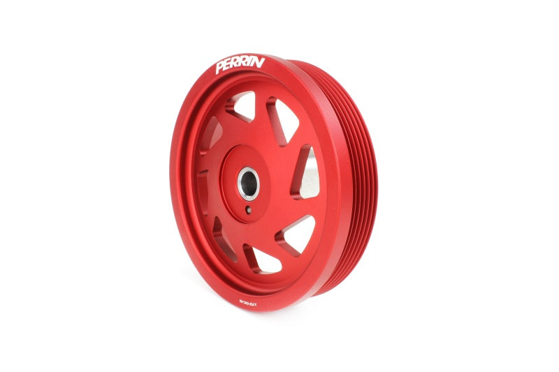 PERRIN 22-26 Subaru WRX/BRZ & Toyota GR86 / 20-25 FXT/OBXT Lightweight Crank Pulley - Red