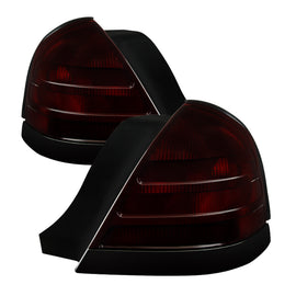 xTune Ford Crown Victoria 1999-2011 OEM Style Tail Light Red Smoked ALT-JH-FCV98-OE-RSM