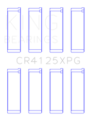 King Subaru EJ20/EJ22/EJ25 (Suites 52mm Journal Size) Tri-Metal Perf Rod Bearing Set - Size +0.5mm