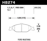 Hawk 99-04 Ford Mustang Base/GT HPS Street Front Brake Pads