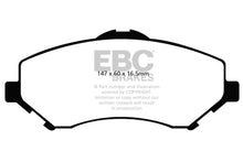 Load image into Gallery viewer, EBC 08-11 Chrysler Town &amp; Country 3.3 Greenstuff Front Brake Pads