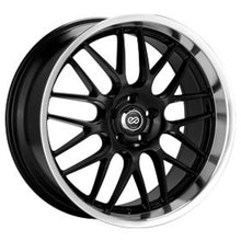 Load image into Gallery viewer, Enkei Lusso 18x8 40mm Offset 5x120 Bolt Pattern Black w/ Machine Lip Wheel